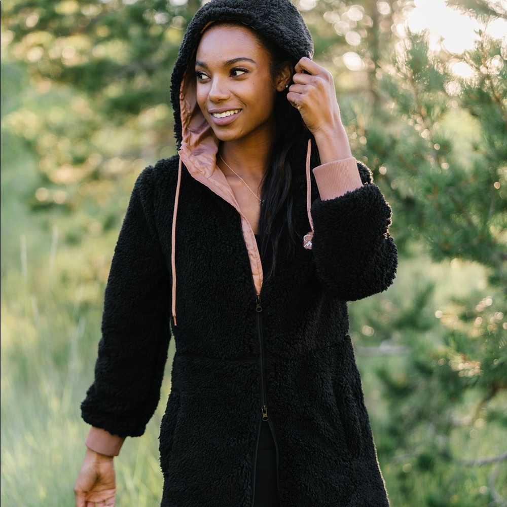 Zyia hooded teddy jacket
